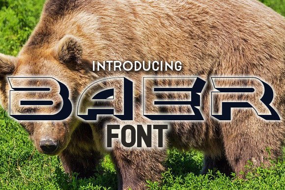 Baer: Bold 3D Retro Display Font for Scroll-Stopping Campaigns