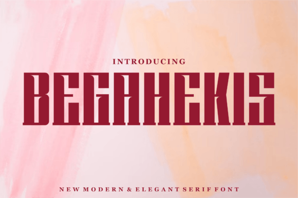 Begahekis: The Modern Display Font for Polished Brand Identity