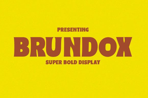 Brundox Display Font for Modern Campaign Visuals