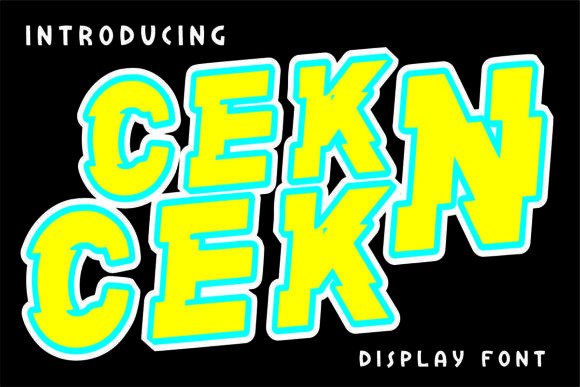 Cek N Cek Typeface for Bold Brand Identity Projects