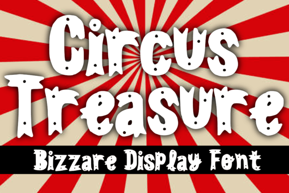 Circus Treasure Display Font for Digital Branding
