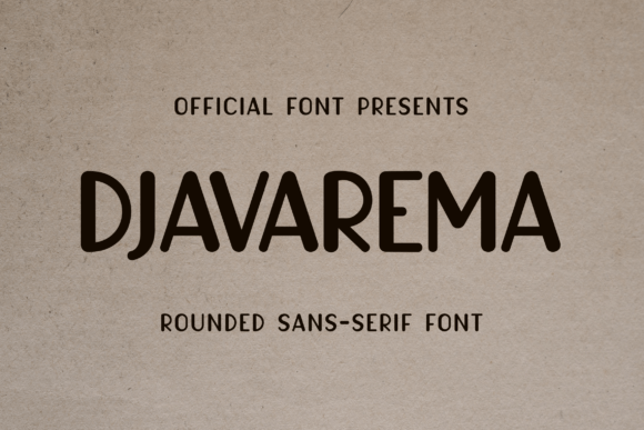 Djavarema: A Cool Casual Sans Serif Display Font for Crafters