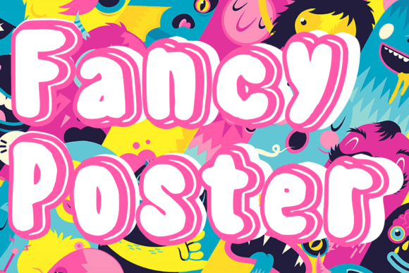 Fancy Poster: A Retro Extrude Display Font for Whimsical Branding