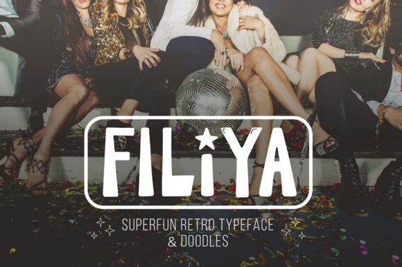 Filiya: The Funky Handwritten Display Font for Retro Craft Projects