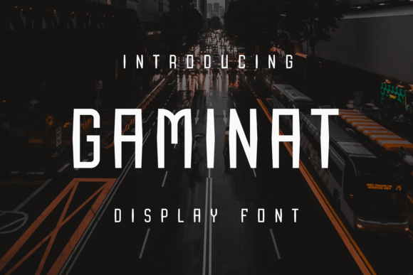 Gaminat Display Font for Modern Brand Identity
