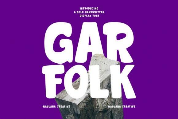 Garfolk: A Quirky Handwritten Display Font for Modern Web Design