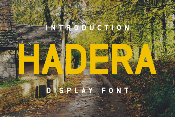 Hadera Typeface: A Modern Display Font for Brand Identity