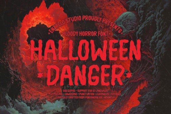 Halloween Danger: The Ultimate Horror Display Font