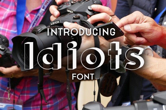 Idiots: The Bold 3D Typeface for High-Impact Campaign Visuals