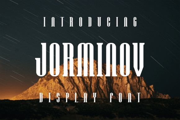 Jorminov: A Modern Display Font for Handmade Branding
