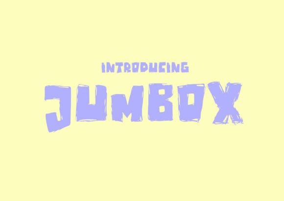 Jumbox: A Playful Display Font for Handmade Crafts and Printables