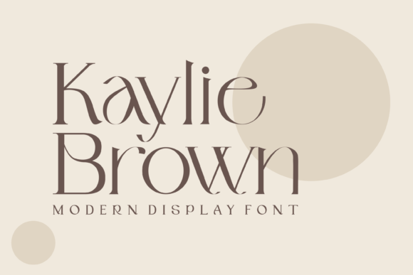 Kaylie Brown: The Elegant Display Font for Modern Web Design