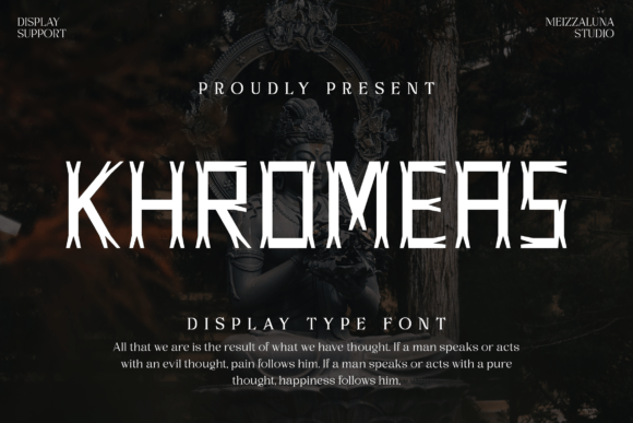 Khromeas Display Font for Handmade Branding