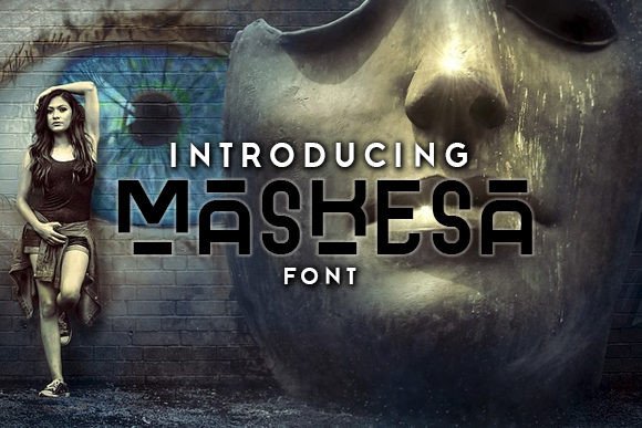 Maskesa: A Stunning Abstract Font for Bold Brand Headlines