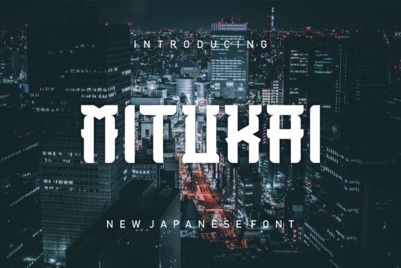 Mitukai: A Cool Display Font for Japanese-Inspired Brand Campaigns