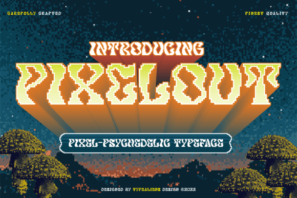 Pixelout: The Bold Serif Display Font for Digital Branding