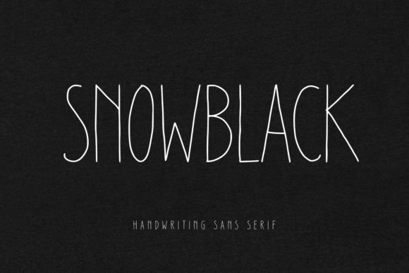 Snowblack: A Stylish Thin-Lettered Sans Serif Font for Modern Crafters