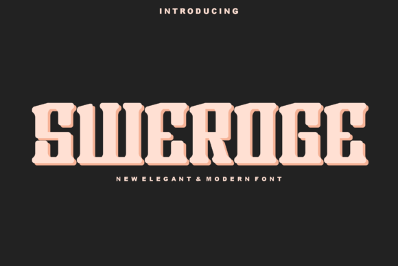 Sweroge Free Download: A Stylish Display Font Review