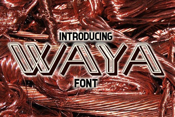 Waya: The Decorative Display Font for Cohesive Brand Identity