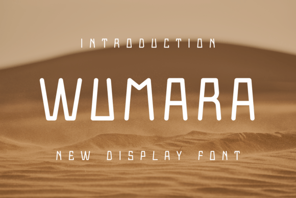Wumara Display Font for Handmade Product Branding